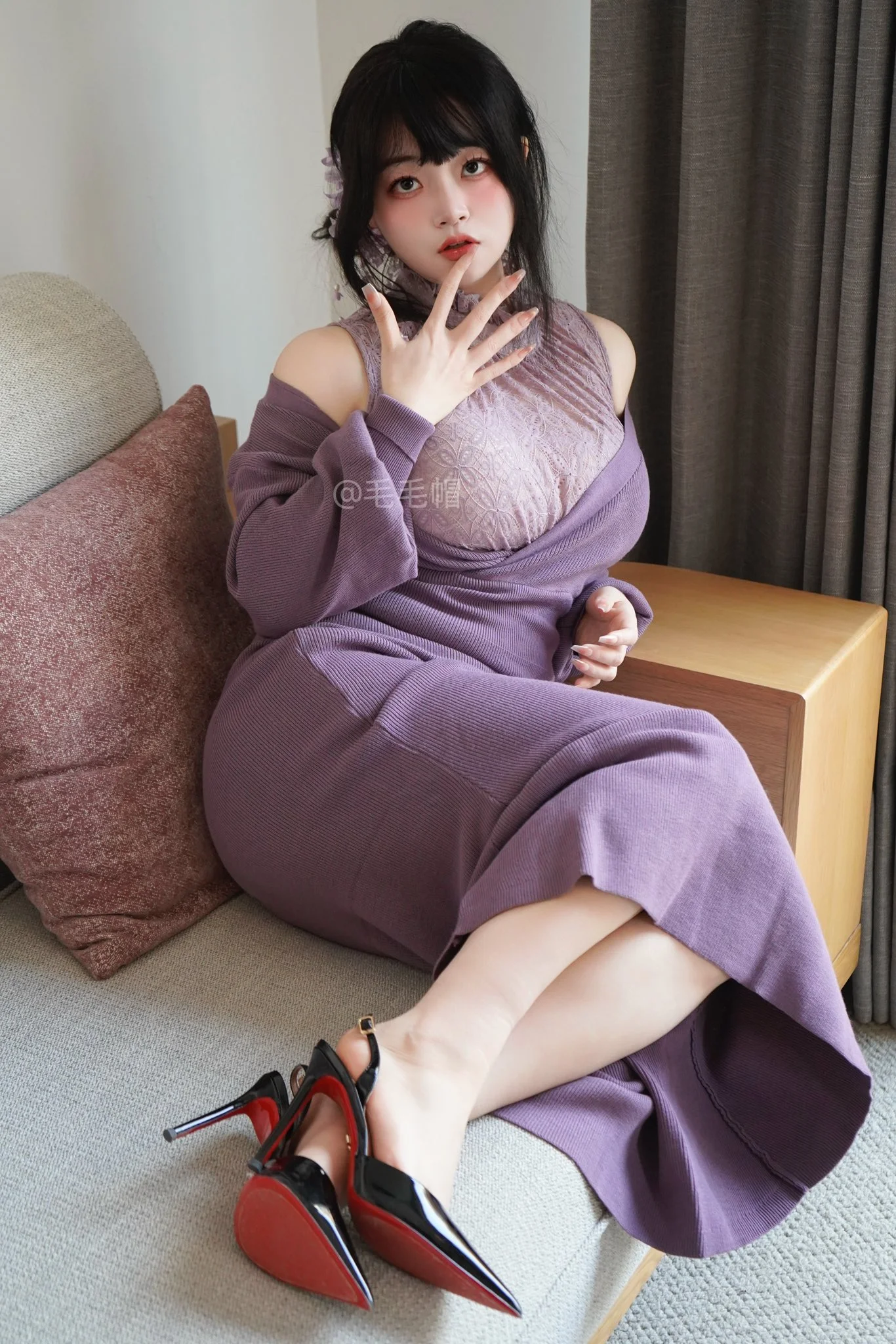 一只毛毛帽写真图片(3)